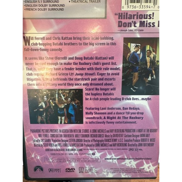 Night at the Roxbury DVD Movie Entertainment Will Ferrell Chris Kattan 1998 - Picture 4 of 4